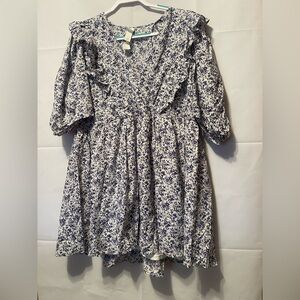 H&M. Floral Blue women Dress